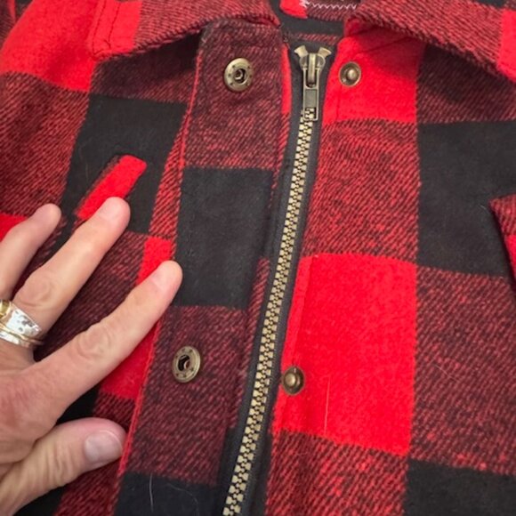 Rue 21 Buffalo Plaid Anorak Jacket - Women's Medium - Picture 4 of 15